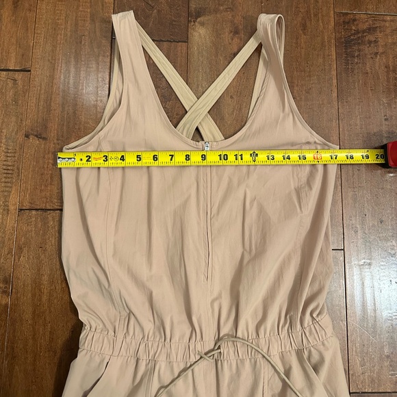 Lululemon Beige Shift in Time Cross Back Jumpsuit Sz 6 - Picture 12 of 16